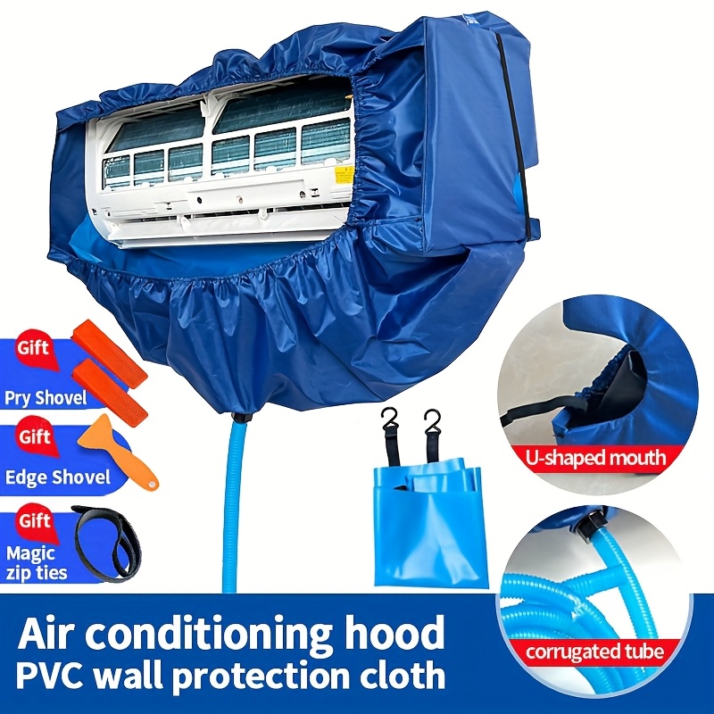 TEMU Copertura raccogliacqua ispessita per la pulizia dell', adatta per unit� a parete da 1,5 HP, strumento per la pulizia dell'.