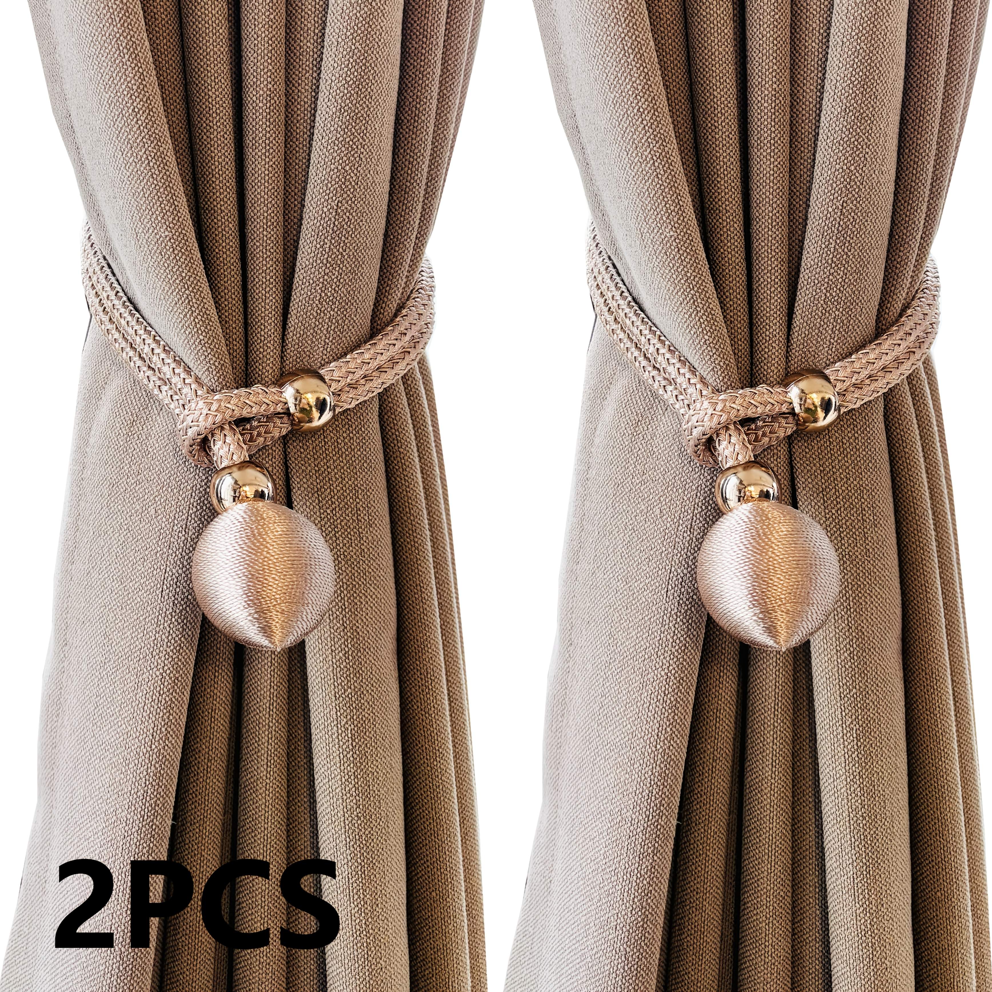 2pcs Curtain Tiebacks With Adjusters/new Wall Curtain Holdbacks/curtain Pull Backs/curtain Tie Hooks/no Drilling Or Installation Required Curtain Ties/ Curtains