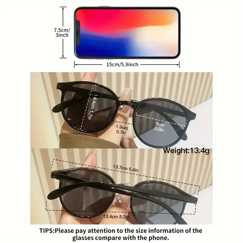 6 adet kadın oval çerçeve çok li klasik serisi trendy minimalist foto parti gözlüğü ayrıntılar 4