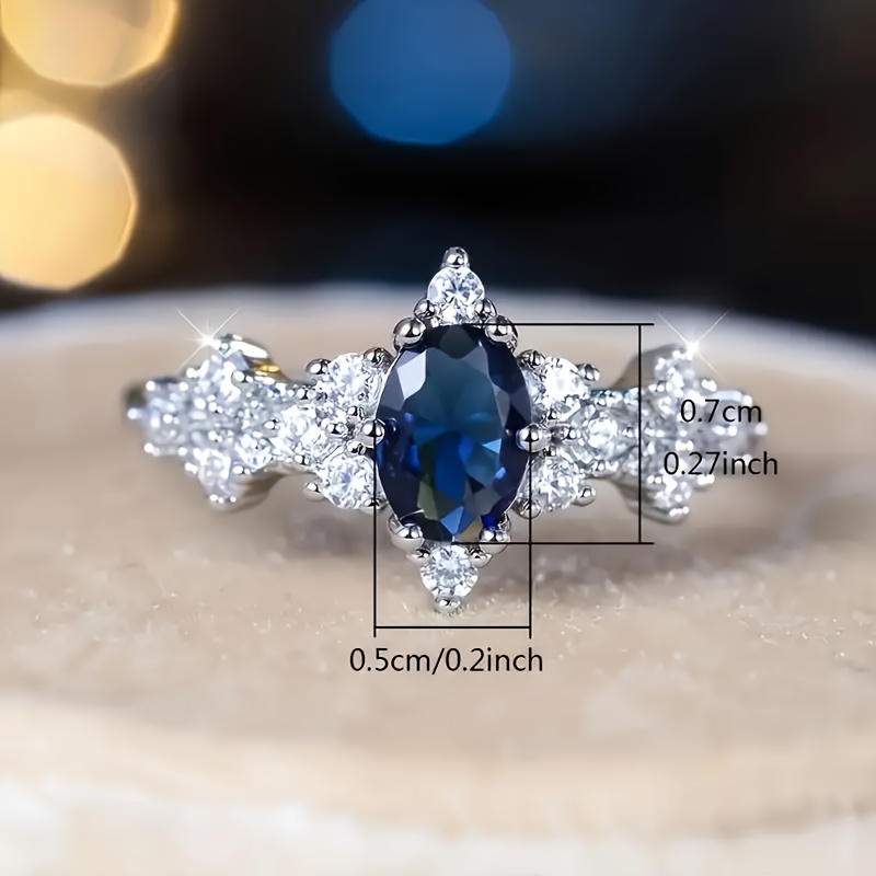 Stylish Natural Stone Alloy Ring for Teenagers