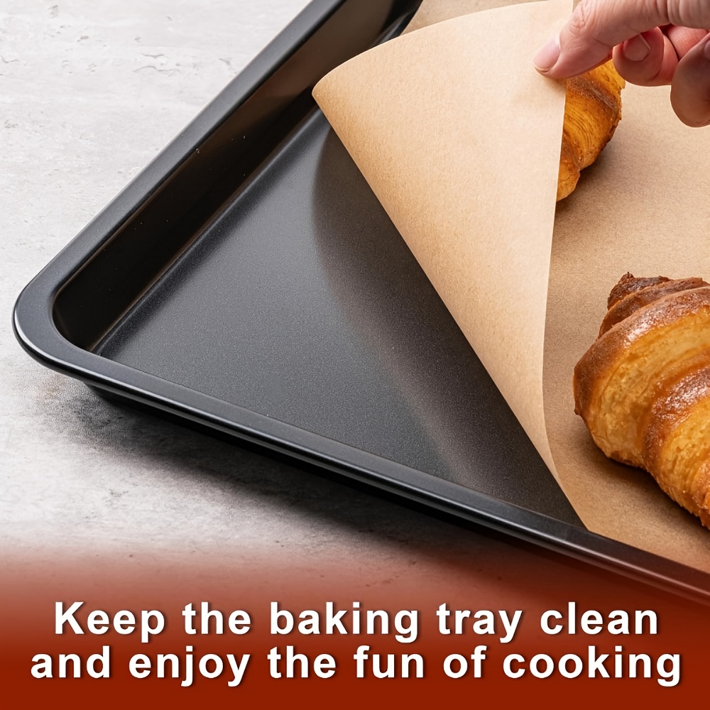 9x13 inch unbleached parchment paper sheets non stick pre cut for baking cooking grilling air fryer steaming   half sheet pans ideal for holidays like halloween christmas easter thanksgiving   nonstick paper durable paper sheets baking supplies Product details 5