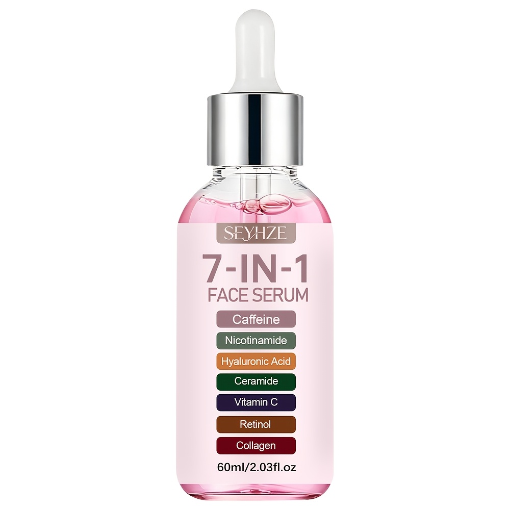 Image of Seyhze 7-in-1 Face Serum With [+retinol+vitamin C+ha+collagen+aloe], Hydrating, Firming, Brightening,,, Non-greasy, For Types, -40ml/60ml