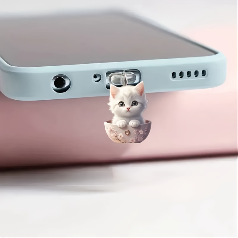 

1pc Adorable Cat , Iphone/-c Connectors, Accessory