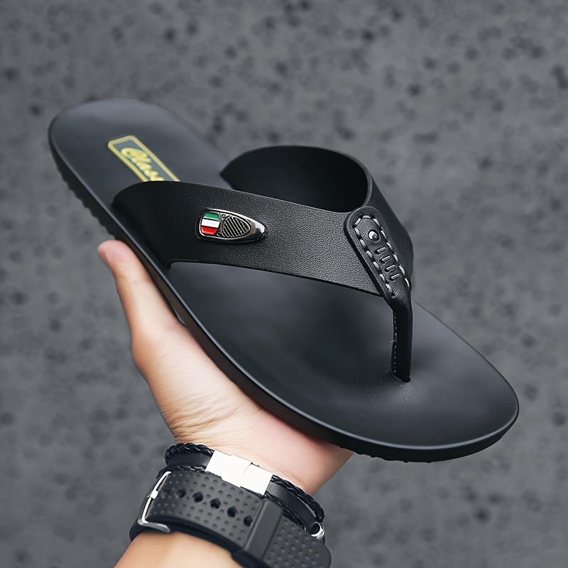 mens soft non slip eva slide sandals slip on rubber sole indoor outdoor house shoes for beach   use lightweight comfortable vacation slippers     beach footwear minimalist footwear unisex slides Product details 6