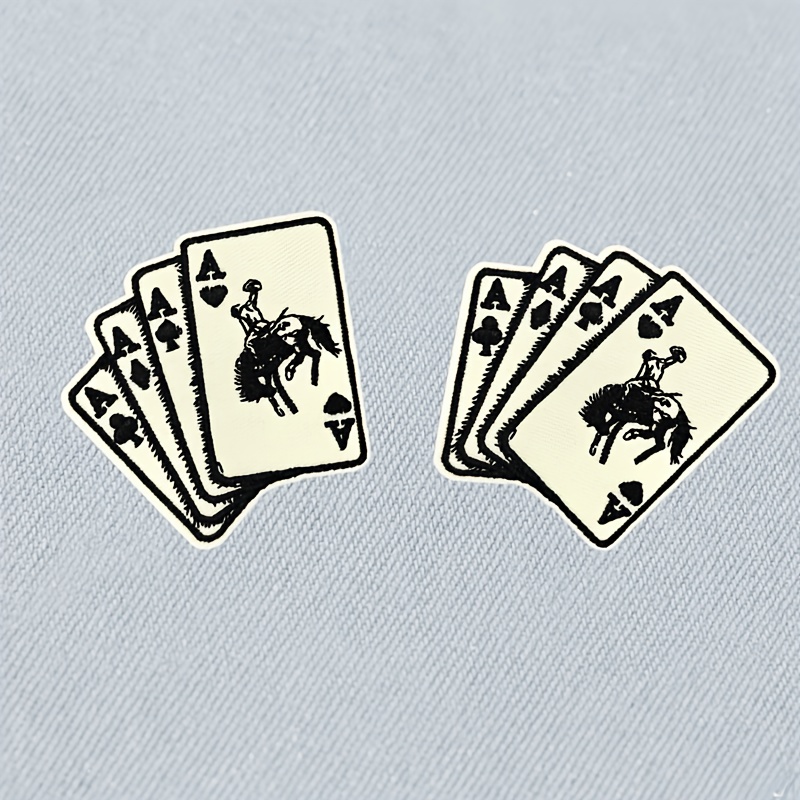 TEMU Écusson en tissu brodé avec lettre de cowboy western, idéal pour la décoration de vêtements, sacs, chaussures, chapeaux, etc., patch avec trou