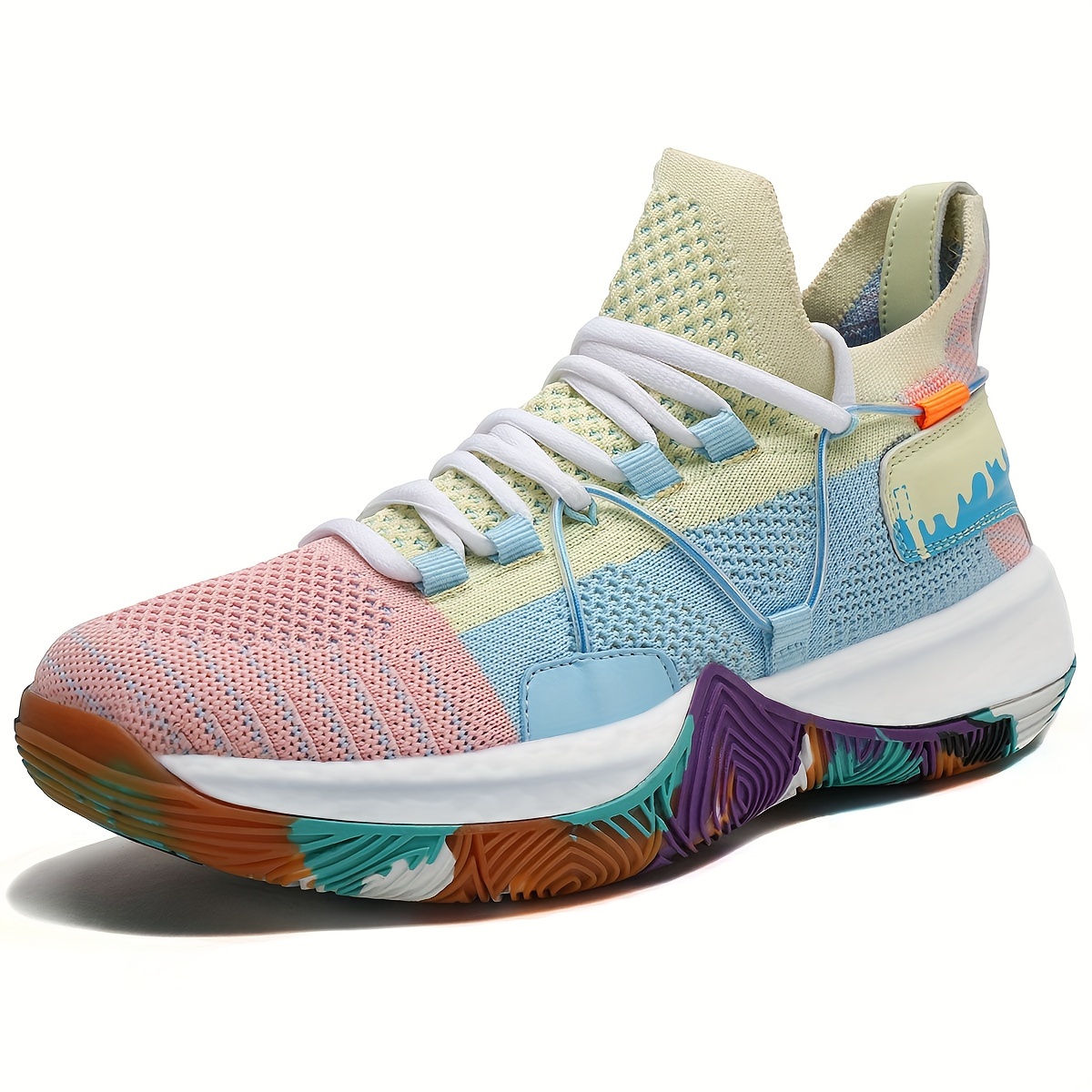 

Women's Basketball Shoes With Arch Support, Trendy Colorful Running Walking Tennis Shoes, Breathable Platform Sneakers