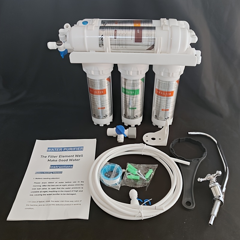 Image of 1 Pcs 5 Water Purifier, To Connect To Electricity, Fine Filtration Intercepts Impurities In Tap Water, Simple Installation A Of For Installation And Use