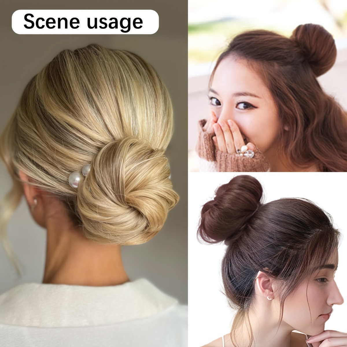 8pcs Donut Hair Bun Maker Set for Trendy Updo Hairstyles