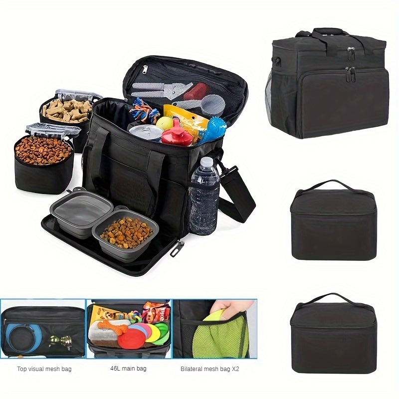 

Dog Bag, Pet Outing Box, Travel Portable Food Storage Bucket, Outdoor Cat And Dog Supplies Storage Bag, Snack Bag