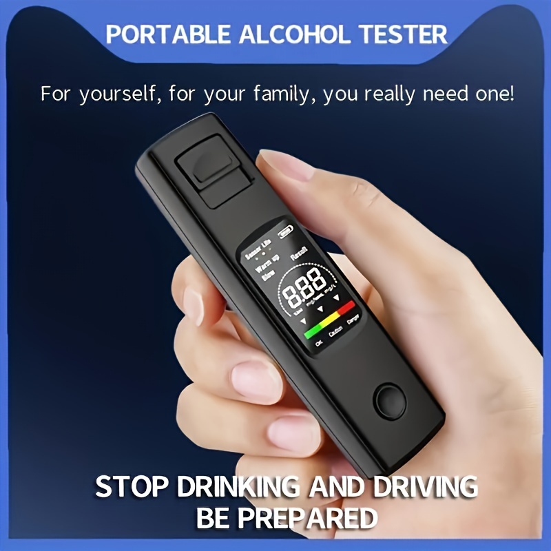 

Alcohol Tester, Portable Air Blow Detector, Vehicle-mounted High-precision Measuring Instrument For Traffic Alcohol Testing Equipment