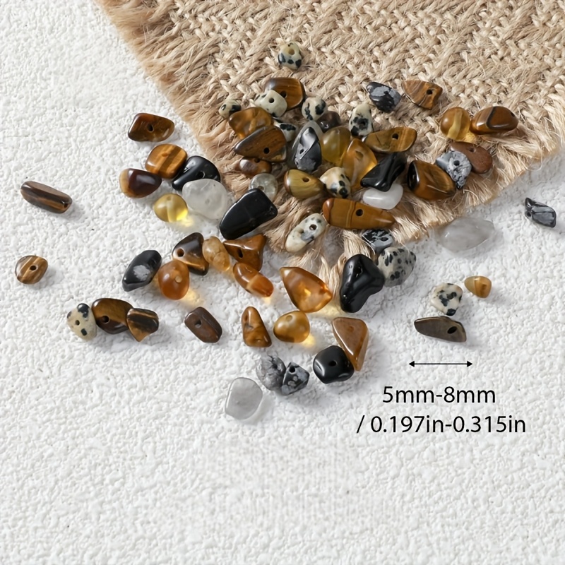 80 Vintage-Style Mixed Straight-Hole Beads for DIY Jewelry Making