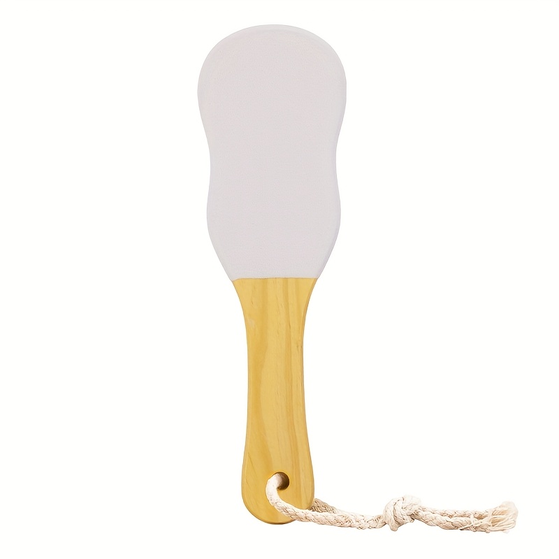 TEMU Gitnk Natural Pumice Stone Foot And File - Heavy-duty Manual Grinder With Handle, Hypoallergenic Pedicure/manicure Tool For Rough Feet, Hands,