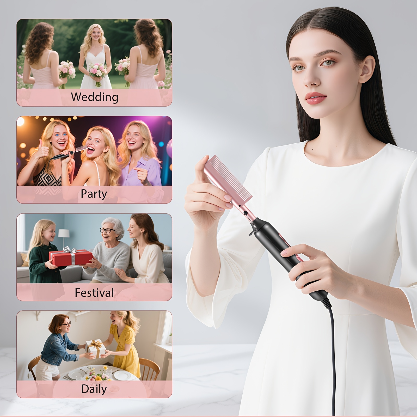 Hair Comb Set with Accessories for Home and Travel