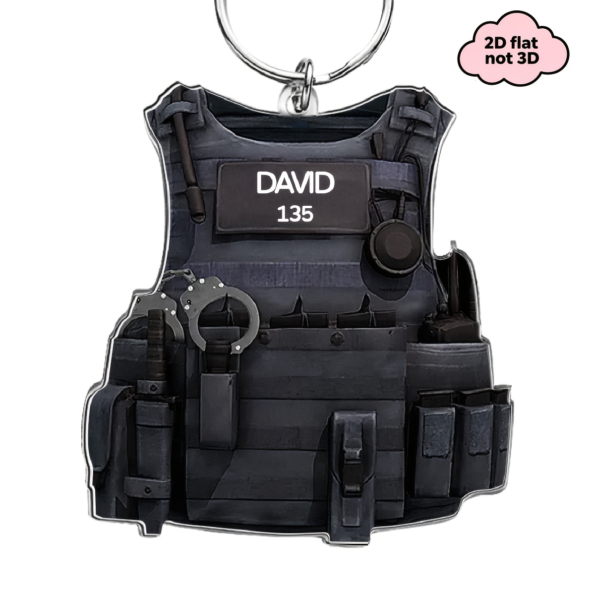 TEMU 2D, Llavero de Acrílico con Personalizado 2D, Llavero Personalizado, Llavero de, Adecuado como Regalo para y , Regalo de Aniversario, Regalo del