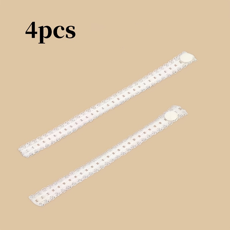 TEMU Juego de 4 sujetadores de puños de , banda elástica ajustable para convertir largas en cortas, instalación sin perforaciones, para camisas,