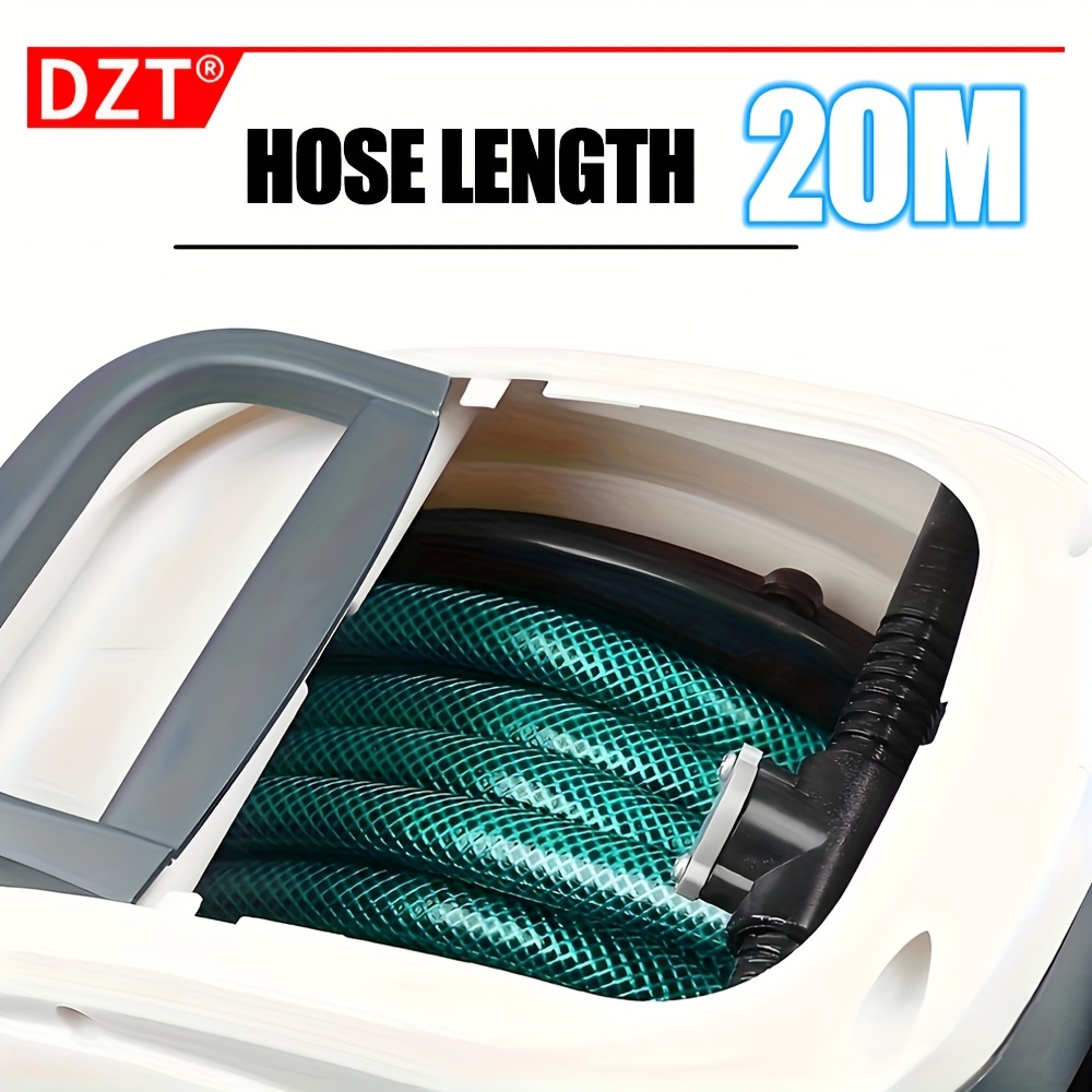 Automatinė žarnų ritė automobilių plovimui, aukšto slėgio vandens pistoletas, sodo įrankis, automobilių plovimo įranga, žarnų ritė su 20 m žarna, sieninė plastikinė teleskopinė žarnų ritė, tinka namų laistymui, augalų laistymui ir automobilių plovimui