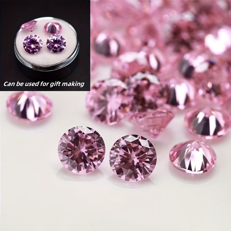 

12pcs Round Cz , 0.236inch/6mm, Synthetic Zirconia, Cut, For Making, Crafts, Sewing , Art & Decor