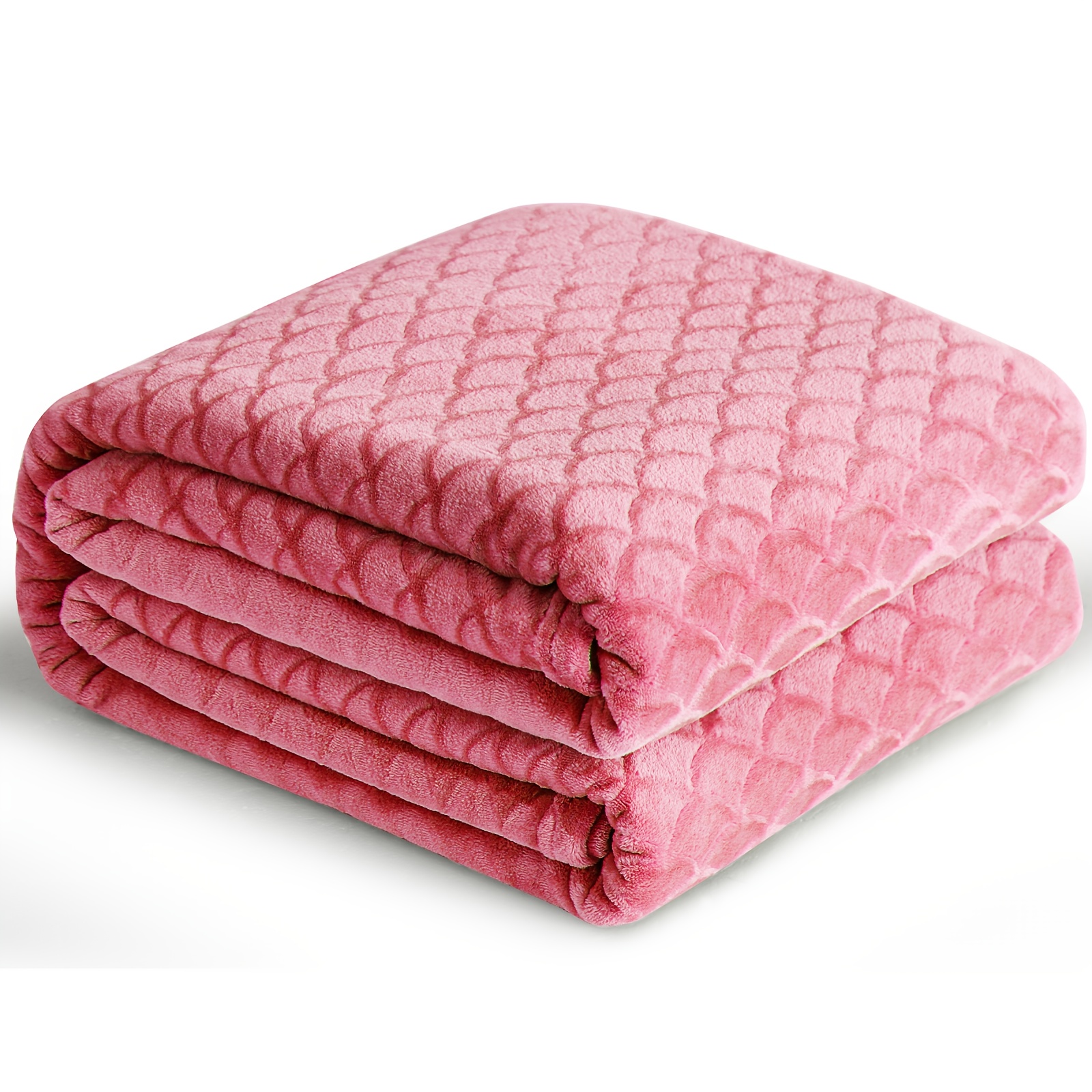 Image of 1pc Essential Soft Blanket - Lightweight Floral Print Throw Blanket, Machine Washable Flannel Blanket For Bed, Sofa, Car & Outdoor Use - Multiple Colors For Choose
