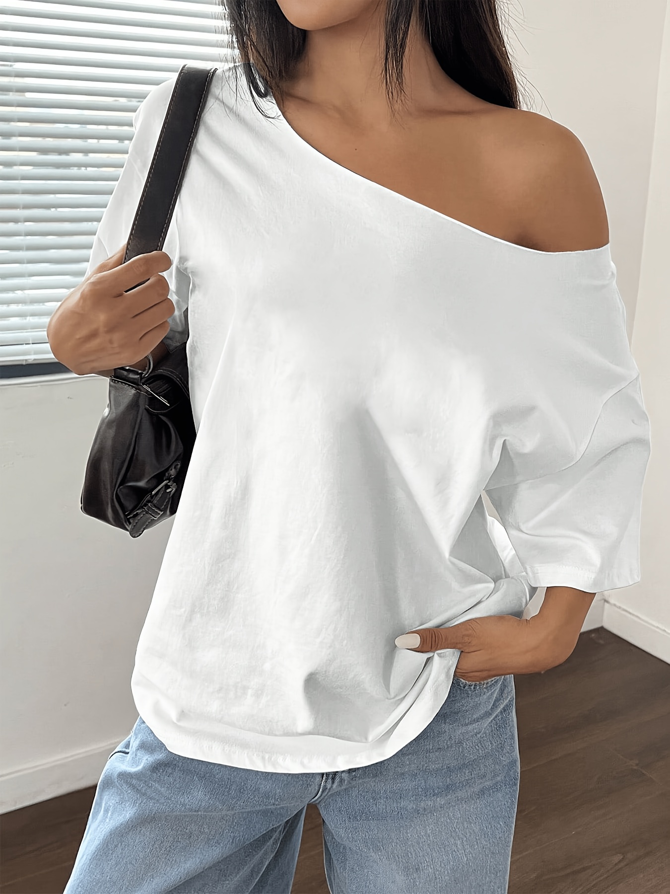 plus size plus size   shoulder loose t shirt oversized womens   off shoulder top y2k
