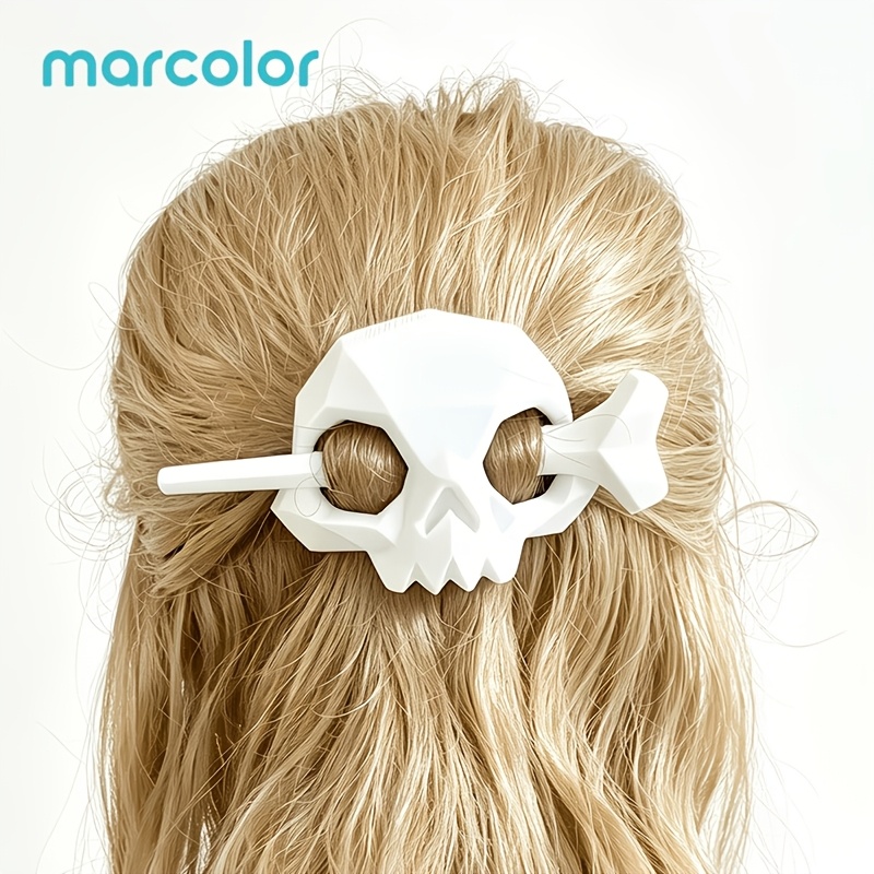 Halloween Gothic Style Skull Headband Hair Clip for Women
