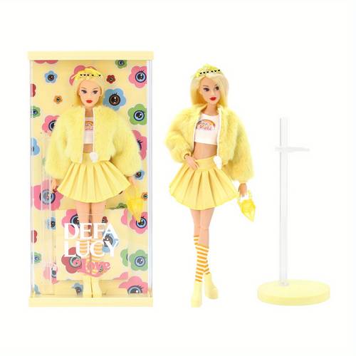 collection series dolls with exquisite clothing and makeup fine and flexible joints collectible figurines gift box packaging with a stand included ideal for home decoration and as birthday christmas or new year gifts suitable
