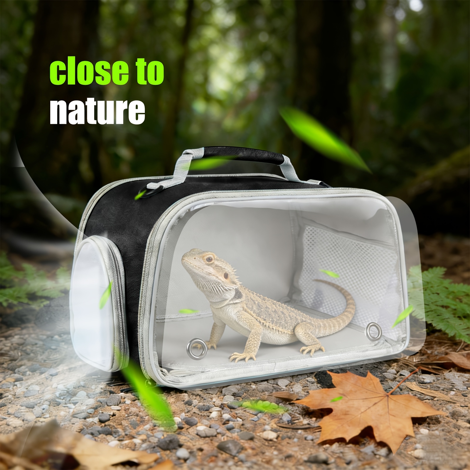 Designed for Travel: Features a Cozy Top Handle for Easy Carrying - Whether You'Re Going to The Veterinarian, Attending a Reptile Gathering, Or Enjoying a Weekend Trip