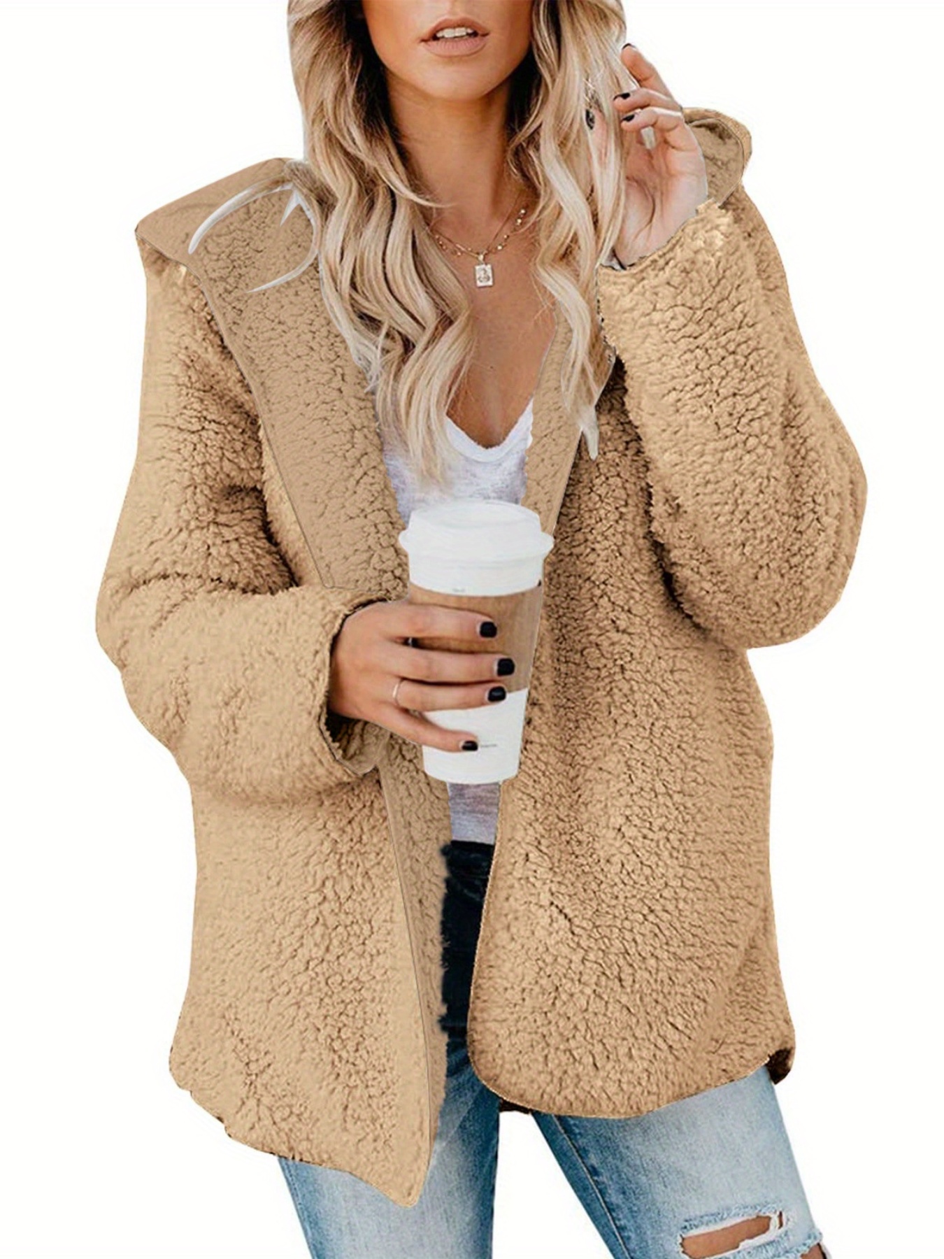 sherpa jacket sold on Temu United States