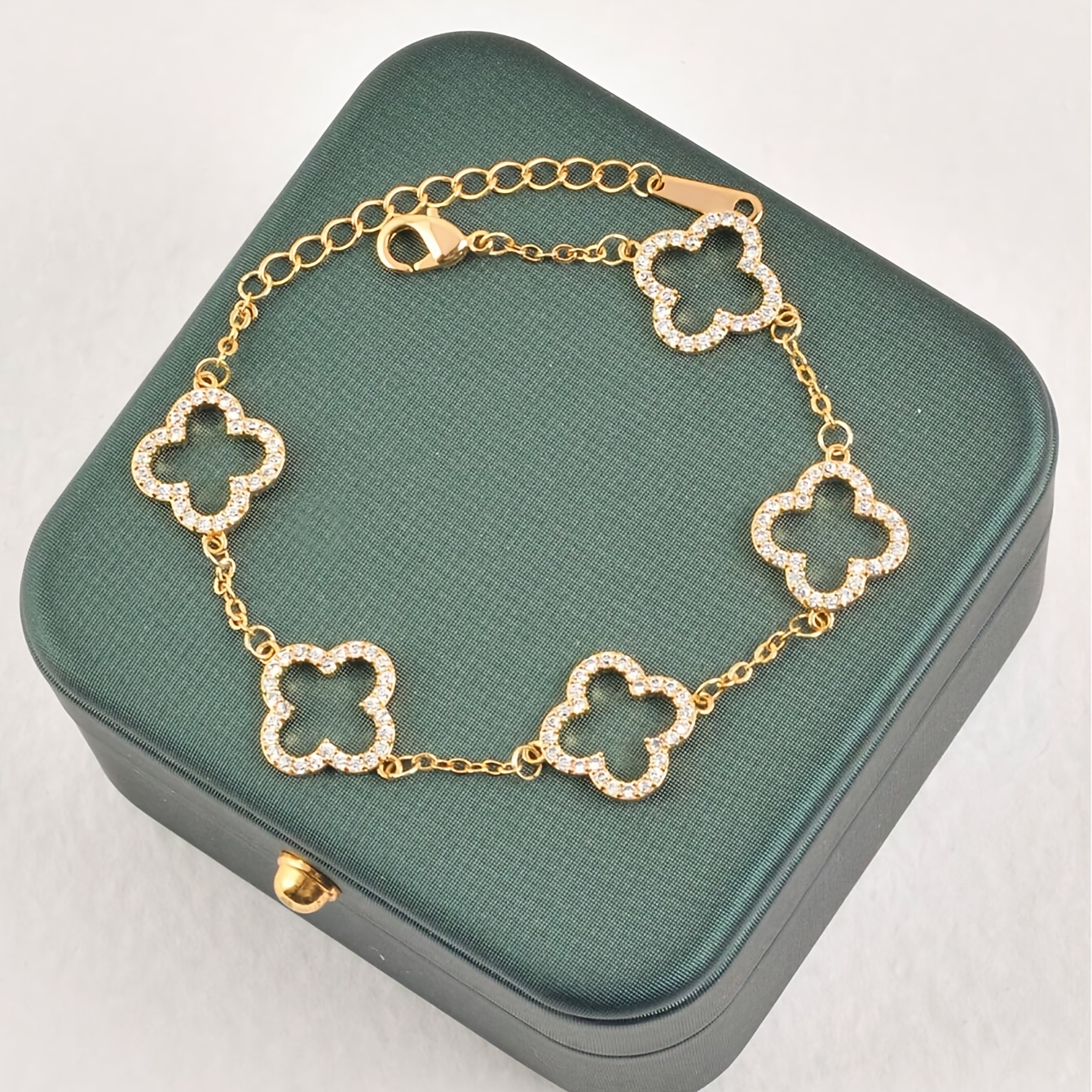 1pc simple and stylish   clover bracelets suitable for daily wear such as graduation back to   valentines day mom mothers day gifts etc womens bracelets no gift box