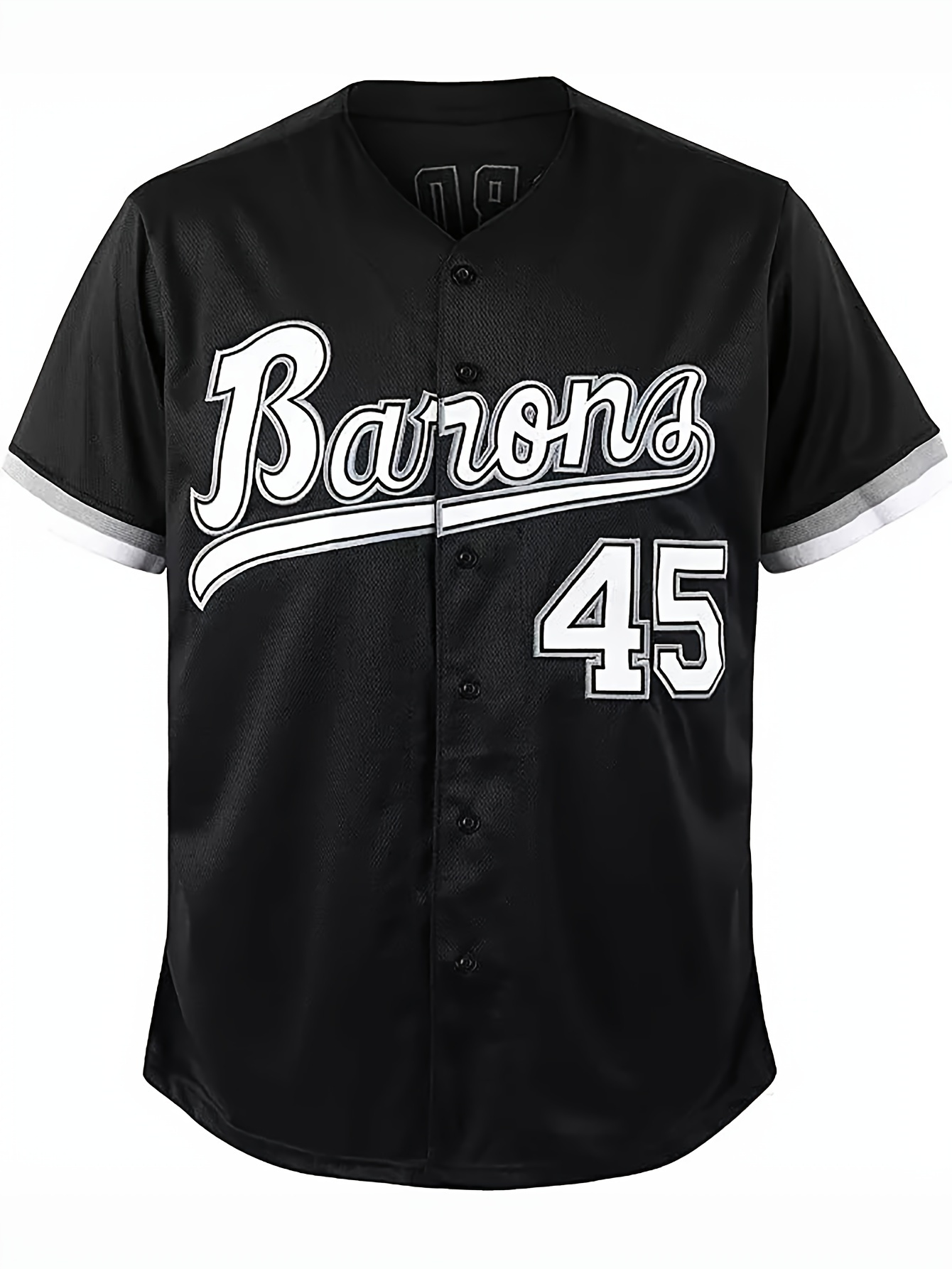 plus size men's #45 baseball jersey sports training shirt Temu