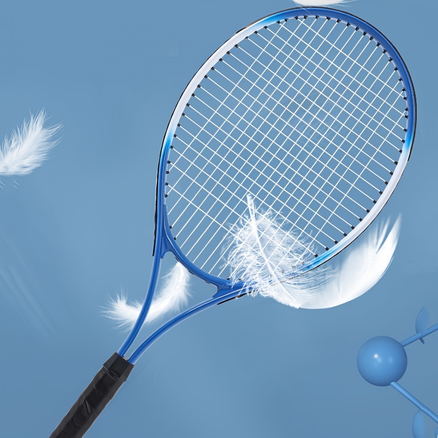 professional aluminum alloy tennis rackets for adults durable high bounce with 1 large ball included ideal for training competitive play double racket home tennis details 7