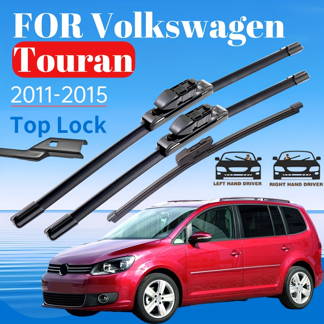 24"+18"+16"windshield Wiper Blades Replacement For Vw From 2011 To 2015 Quality Front Rear Wiper Blade Set (pack Of 3)-(for Rhd And Lhd Hand Drive)