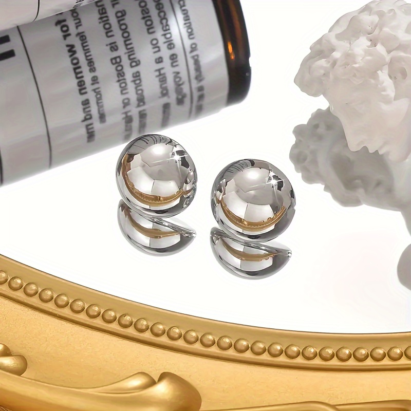 Minimalist Round Ball Earrings