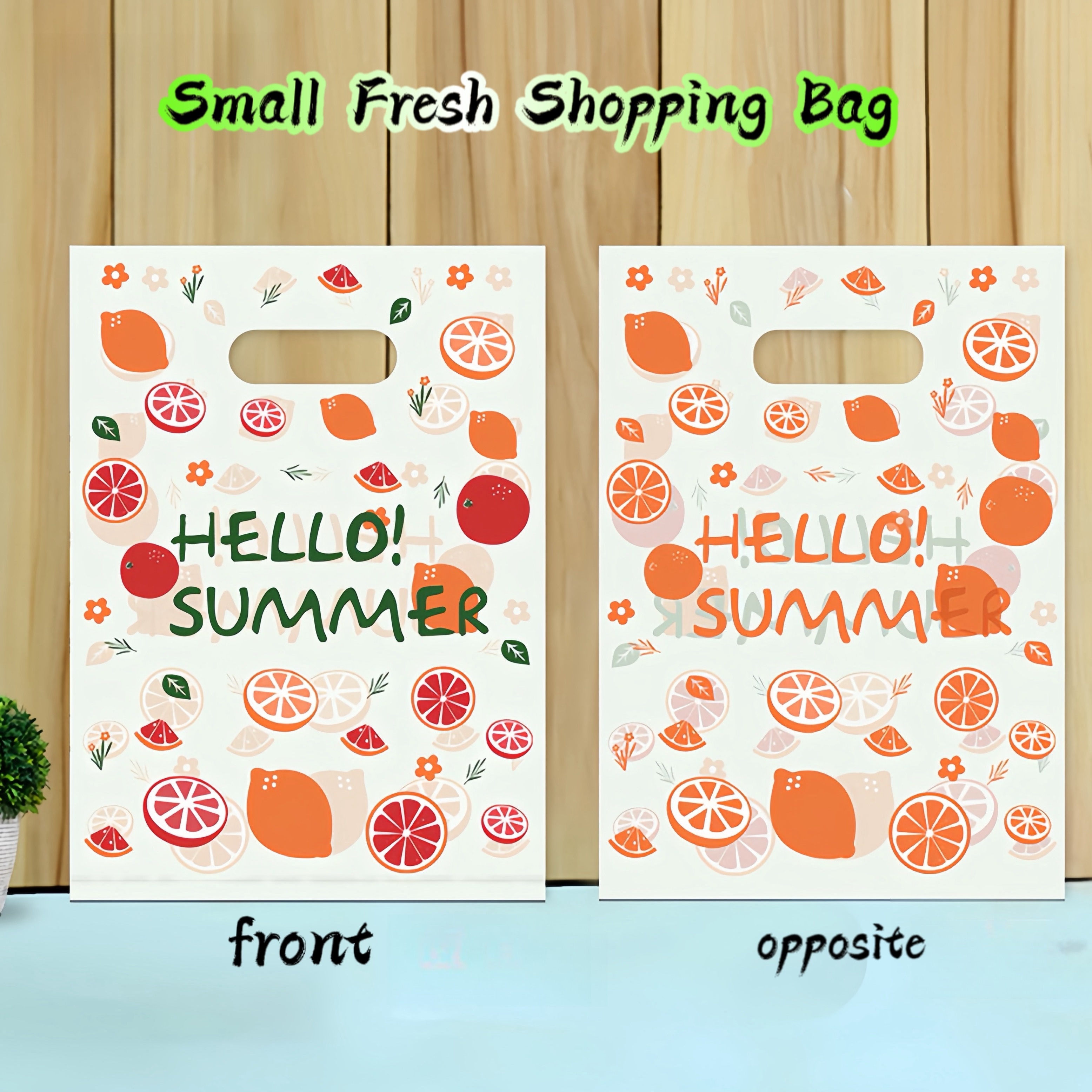 

1set Of 50pcs Bags, Jewelry Bags, Shopping Tote Bags, Boutique Shop Plastic Bags, Hand-held Clothing Bags, Gift Bags, Literary Small Fresh Bags, For Retail Stores
