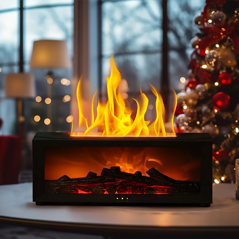 FlameMist USB Fireplace Aroma Diffuser with Flame Effect