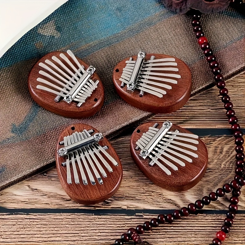 8 Keys Mini Kalimba High Quality Exquisite Finger Thumb Piano Marimba Music Good Accessory Pendant Gift, Christmas and Halloween Gift, Thanksgiving Gift