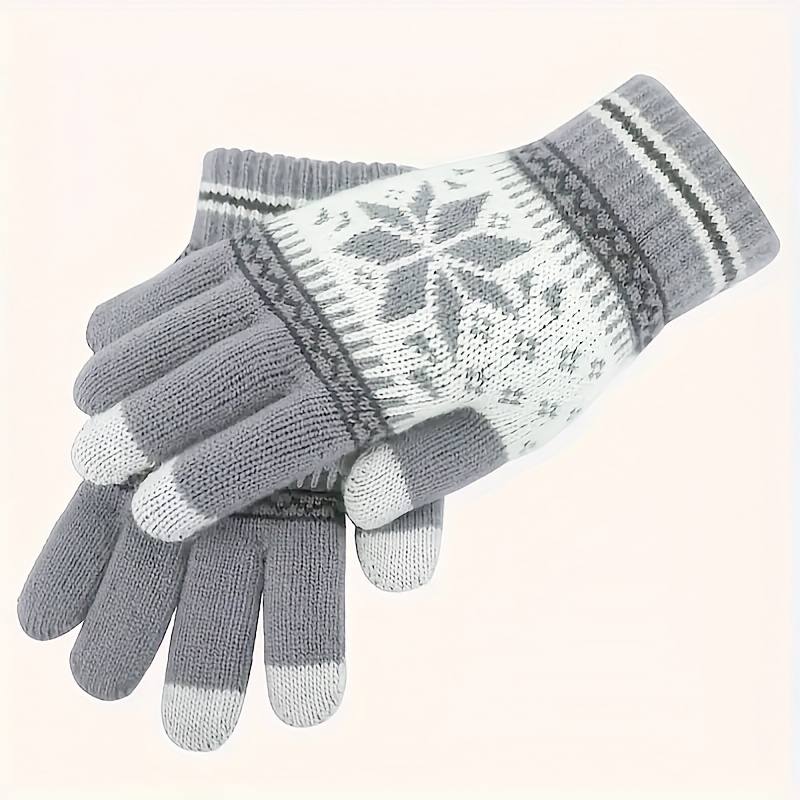 TEMU Guanti invernali con touch screen a di , con in pile, regalo a sorpresa per feste di Natale - Stile unisex