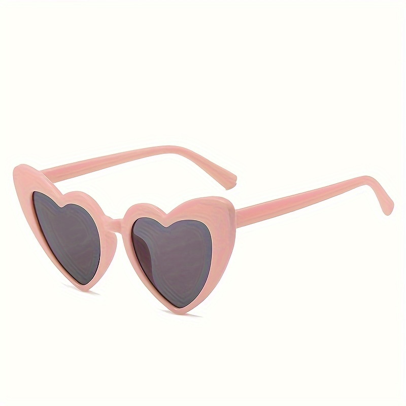 2 Pcs Heart Shaped Sunglasses, Cute Love Party Glasses, UV Protection, Fashion Eyewear, Fun Accessory for Outfits, Festive Occasions,Temu