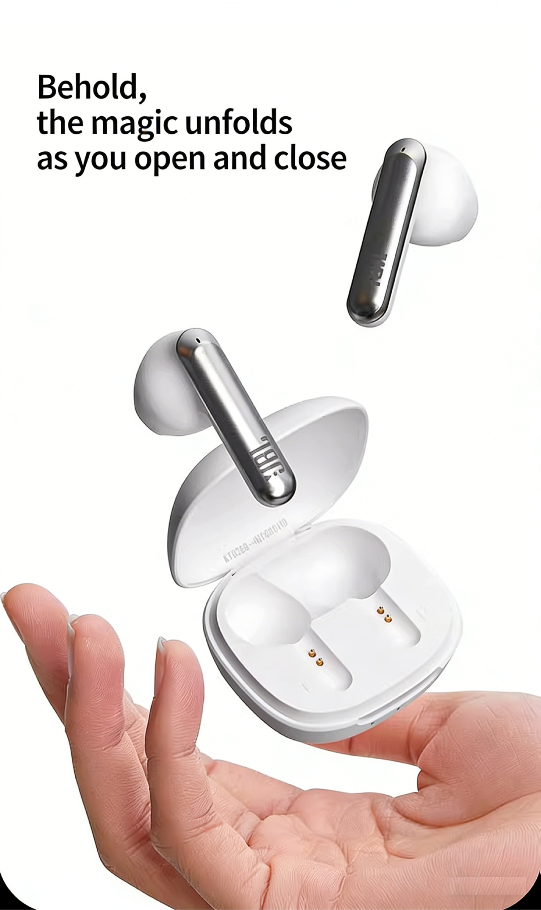 JBL T280TWS X2 True Wireless Earbuds, 12mm Dynamic Driver Deep Bass, DSP Call Noise Cancelling, Bluetooth 5.3 Stable 15m Connection, 24H Total Battery + 10Min Fast Charge, 3.4g Lightweight Semi-In-Ear, Low Latency Game Mode, IPX4 High Quality, Type-C