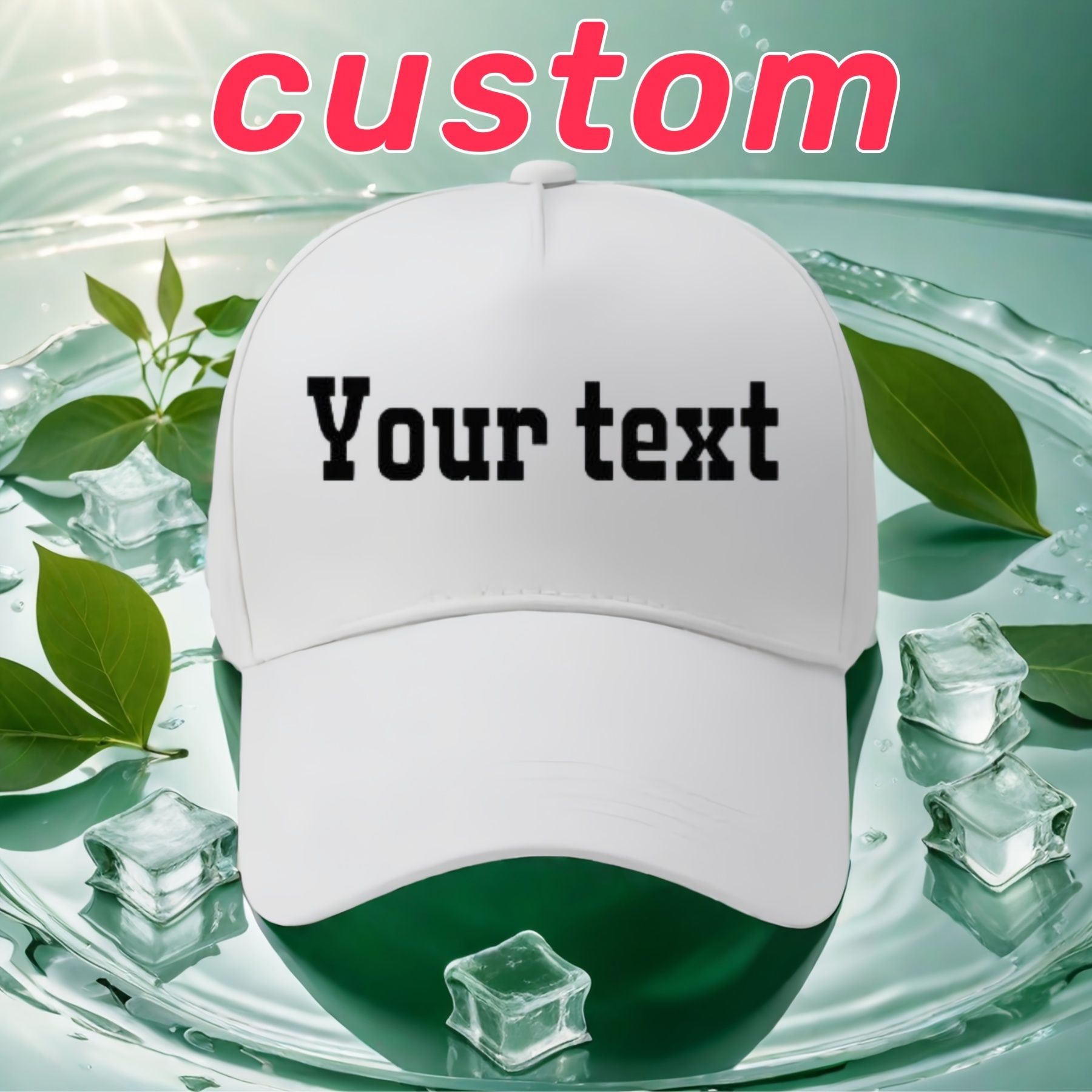 

Personalized Custom Text Logo Cotton Baseball Cap, Adjustable Unisex Breathable Dad Hat, Lightweight Perfect For Golf, Running, Badminton, And Outdoor Activities - Movie Theme