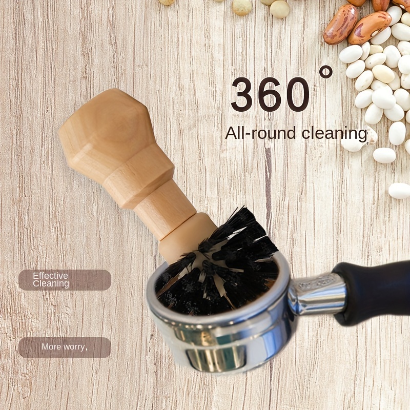 

Portable Filter Cleaning Brush, Coffee Tamper Cleaning Brush 51mm 54mm 58mm Tool With Wooden Handle