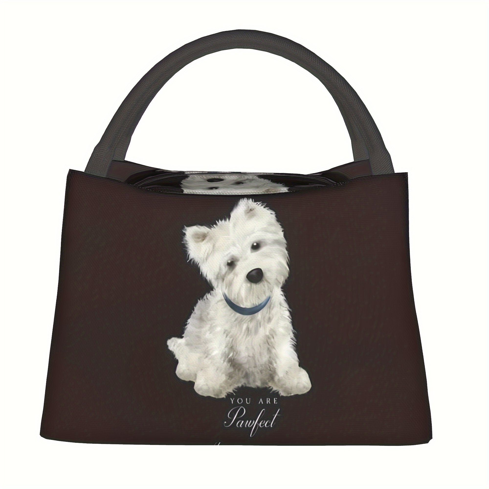 E-shop 1 Stück Inspirierendes Yorkshire-Terrier-Muster Tragbares Wiederverwendbares Kühlertaschentuch, Kühlertaschentuch, Isolierter Lunchbeutel für
