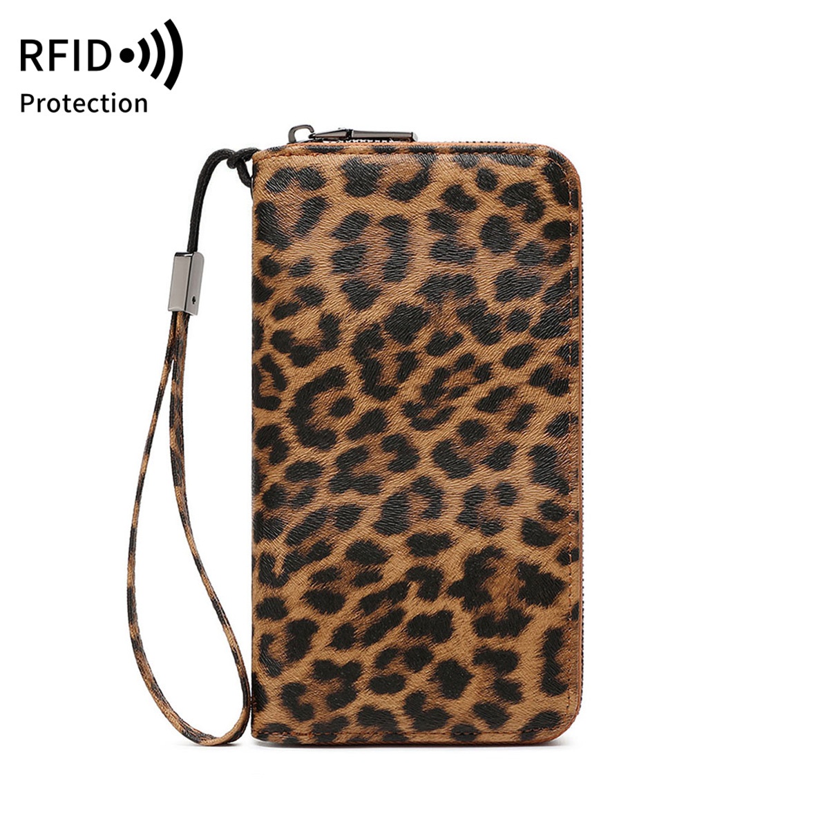 MIYIN Women's Wallet, Vintage PU Long RFID Blocking Large Capacity, 36 Card Slots & Zipper Pocket, Accordion Clutch with Wrist Strap, for Business / Credit Card Organizer