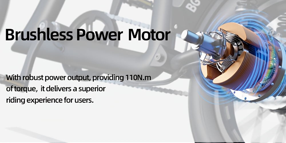 bg x electric bike brushless motor 48v 31 5ah high capacity up to 40 miles dual suspension electric bike ebike front rear turn   Product details 2