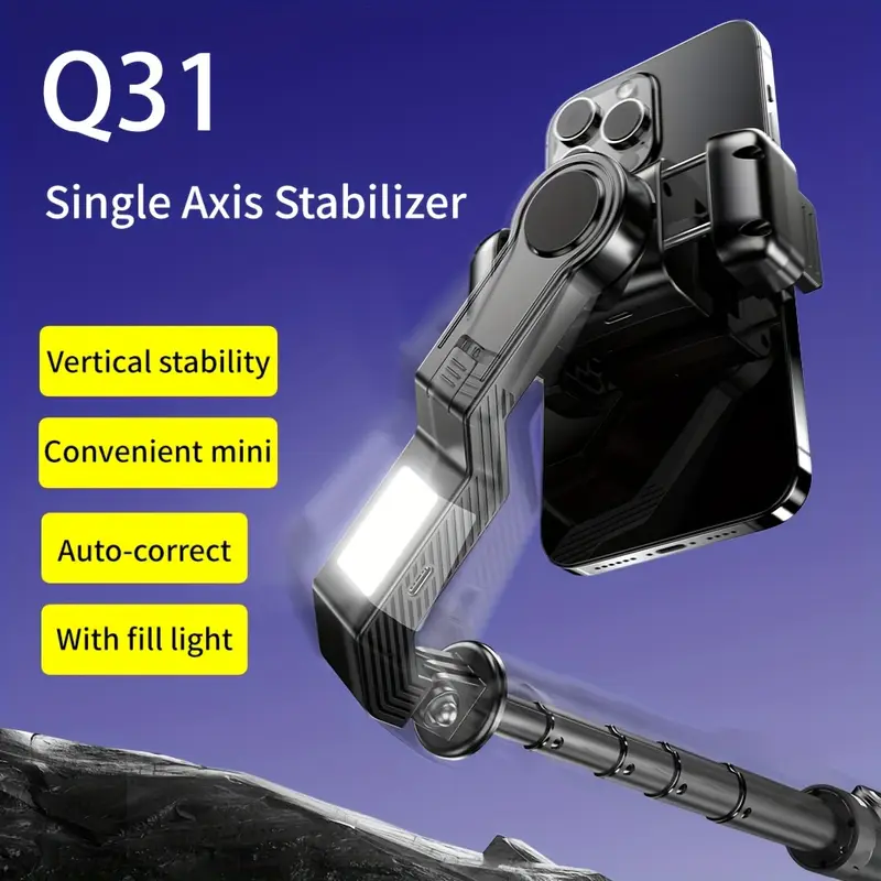 q31 mini wireless selfie stick handheld stabilizer Temu Poland