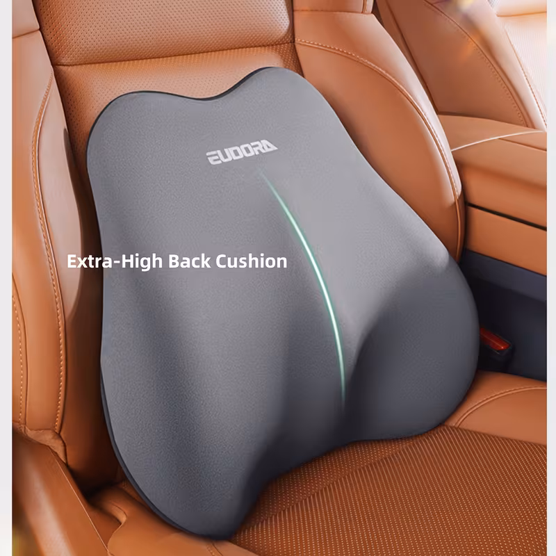 almofada de assento para carro + conjunto com almofada lombar | upgrade em outono/inverno | design ergonômico e espuma viscoelástica | ajustável a bancos do automóvel para uma experiência cômoda | universalparacarros, suvs & caminhões | macioeresilienteparamaiorconfortonacondução detalhes 2