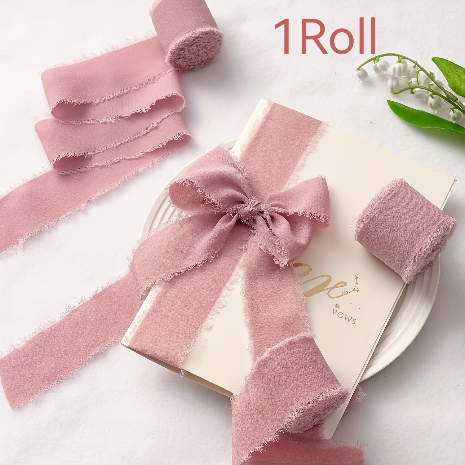 Nastro Decorativo Con Frange Di Seta 3 Metri - Per Cucito, Costumi E Decorazioni Fai Da Te (Rosa) - Foto 3