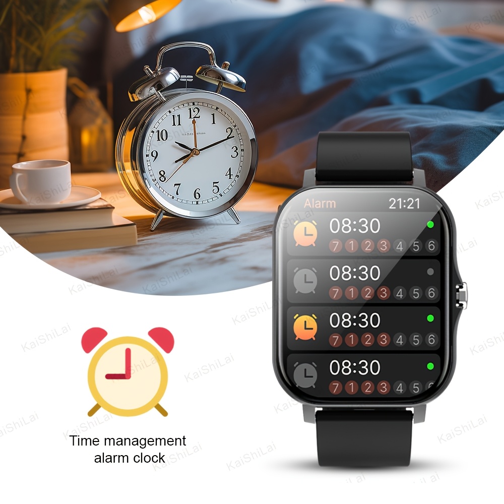 Hot's latest best-selling 1.83-inch high-definition full screen touch, Men's and Women's sports smartwatches, dial/answer calls, step by step Calorido sports mode distance tracking, call information prompt multifunctional smartwatch, suitable for iPhone and Android smartphones