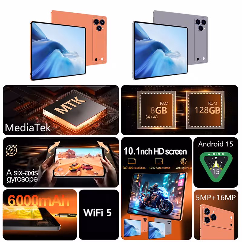 2026 in car navigation tablet 2 in 1 tablet 10 1 inch touchscreen 8 gb 4 4 128 gb storage supports gps wi fi and bluetooth road trip navigation assistant gift for easter labor day mothers day fathers day Product details 6
