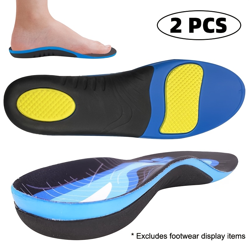 TEMU 2pcs Heavy-duty Arch Support Insoles, U-shaped Support, Cushioning, Shock Absorption, , Sports , And Durability. Suitable For Athletic Shoes,