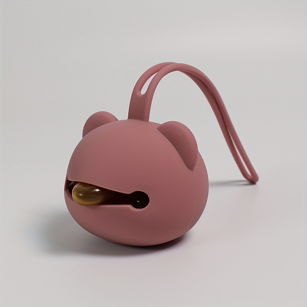 1pc BPA-free Newborn Silicone Cute Colorful Panda Pacifier Case (38g), Food-Grade Silicone for Boys and Girls' Strollers and Diaper Bags, Travel Bag for Travel Comfort, Cute Style Can also be used as mommy bag accessory, Thanksgiving theme